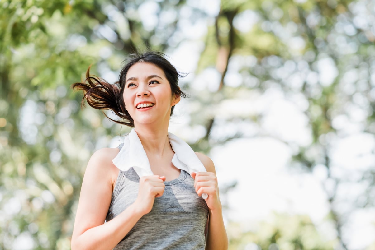 Woman Exercising Outdoors